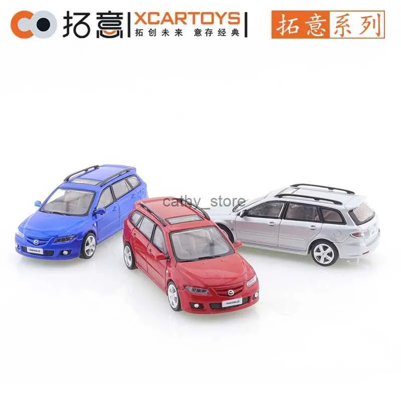 Diecast Model Arabalar Xcartoys 1/64 Mazda Atenza Vagon Gen.1 Mavi Alaşım Diecast Model Araba Arkadaşları Hediyeler Süsleri Toplama Çocuk Oyuncaklar Boysl2403