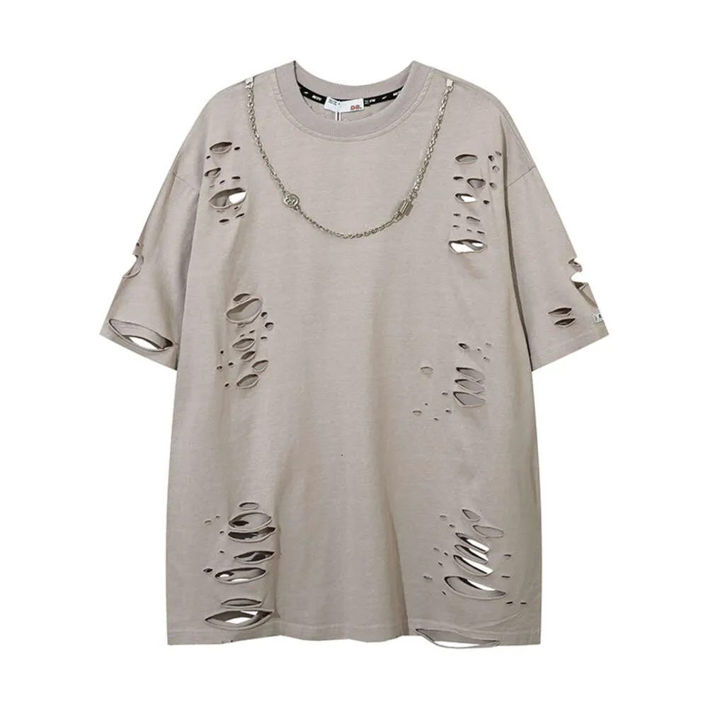 【AAKE】SLIT HOLE HIGH NECK T DHgate.com:Mens and Womens Designer T-shirt with High Torn
