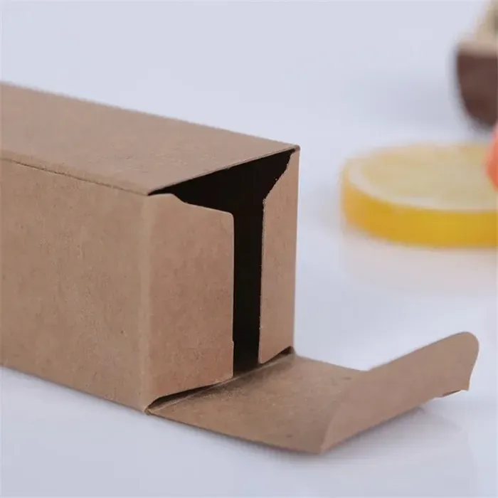 10 size Black white Kraft Paper cardboard box Lipstick Cosmetic Perfume Bottle Kraft Paper Box Oil Packaging Box LZ1416