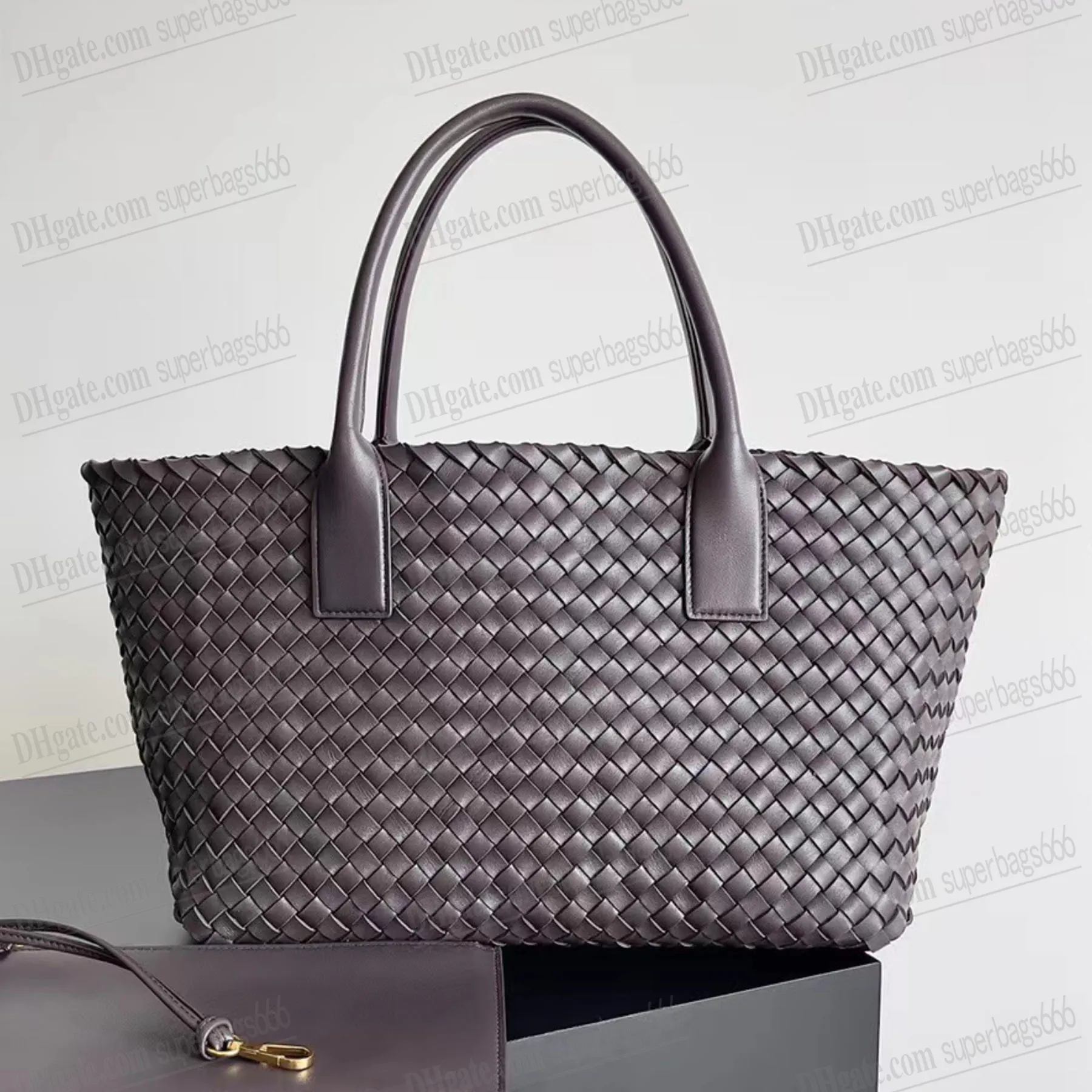 Kvinnors designväska dubbelsidig stickväska axelväska Kvinnan Comapsible Handbag Crossbody Tote Bag Luxury Top Quality Handbags Plånbok