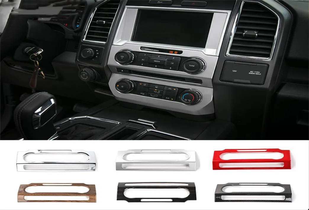 Centrale Controle Volume Aanpassingspaneel ABS Decoratie Covers Voor Ford F150 Auto styling Interieur Accessoires4597142