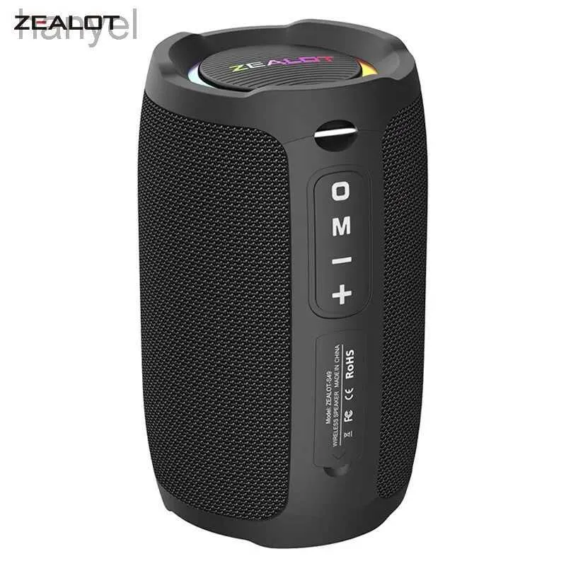 Portabla högtalare Zealot S49 Portable Bluetooth -högtalare 20W IPX7 Vattentät kraftfull ljudlåda Bas boost Dual Paring TF TWS USB 24318