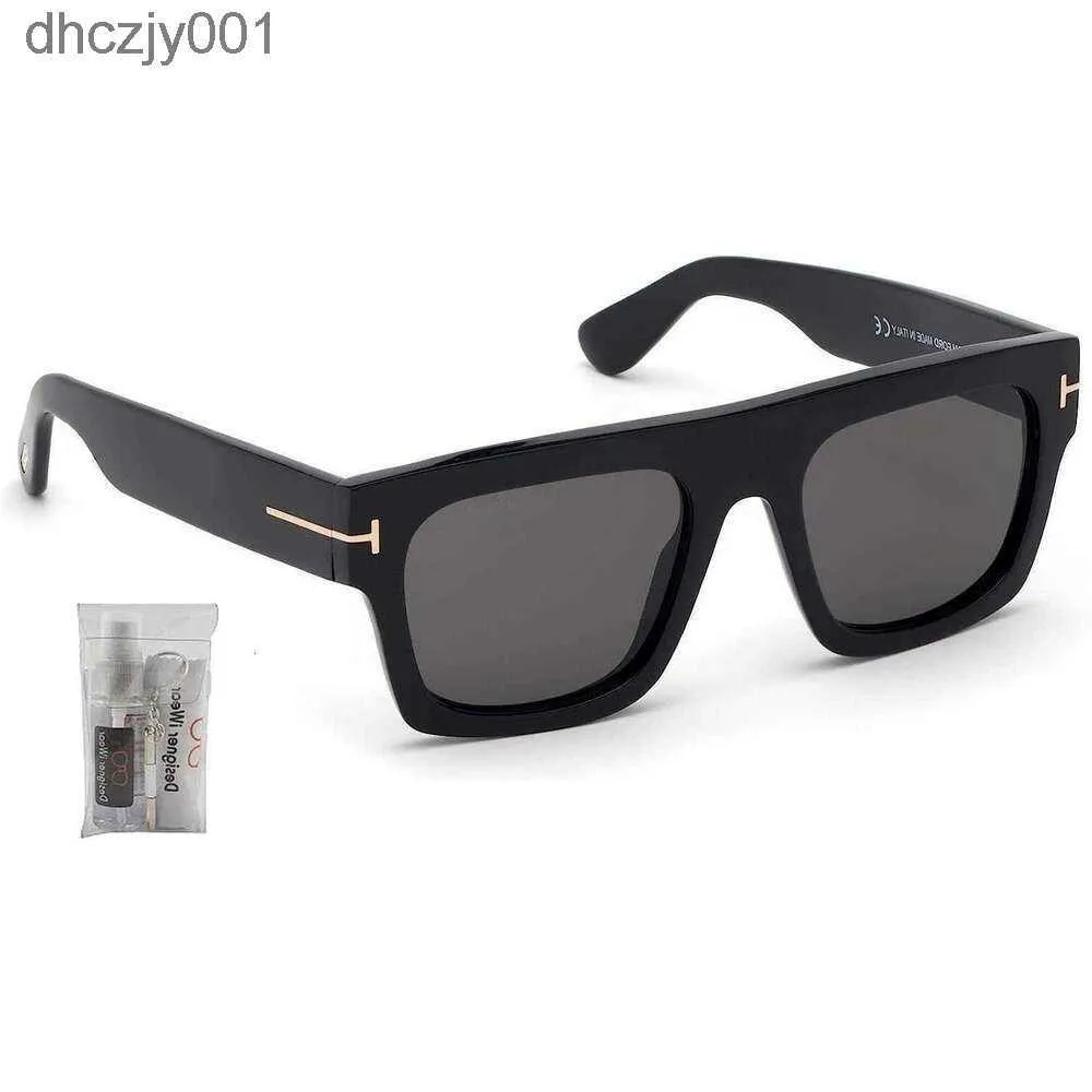 Tom Fords TF Herr Solglasögon Designer Brands Fashion Luxury Outdoor Summer Fausto Geometric With Iwear EyeCare Kit T8ST HC6K