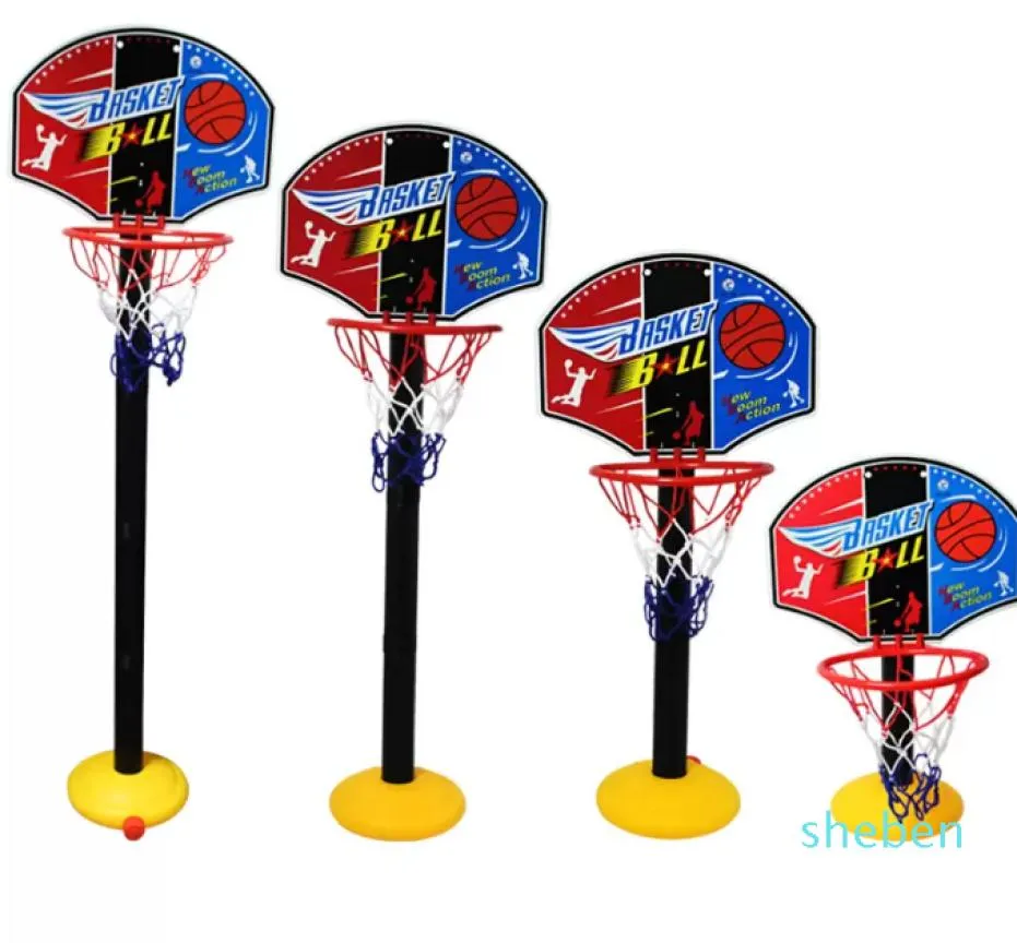 Baskethoop Set For Kids Justerable Portable Basketball Stand Sport Game Set Net Ball and Air Pump Toddler Baby Sport96139963388