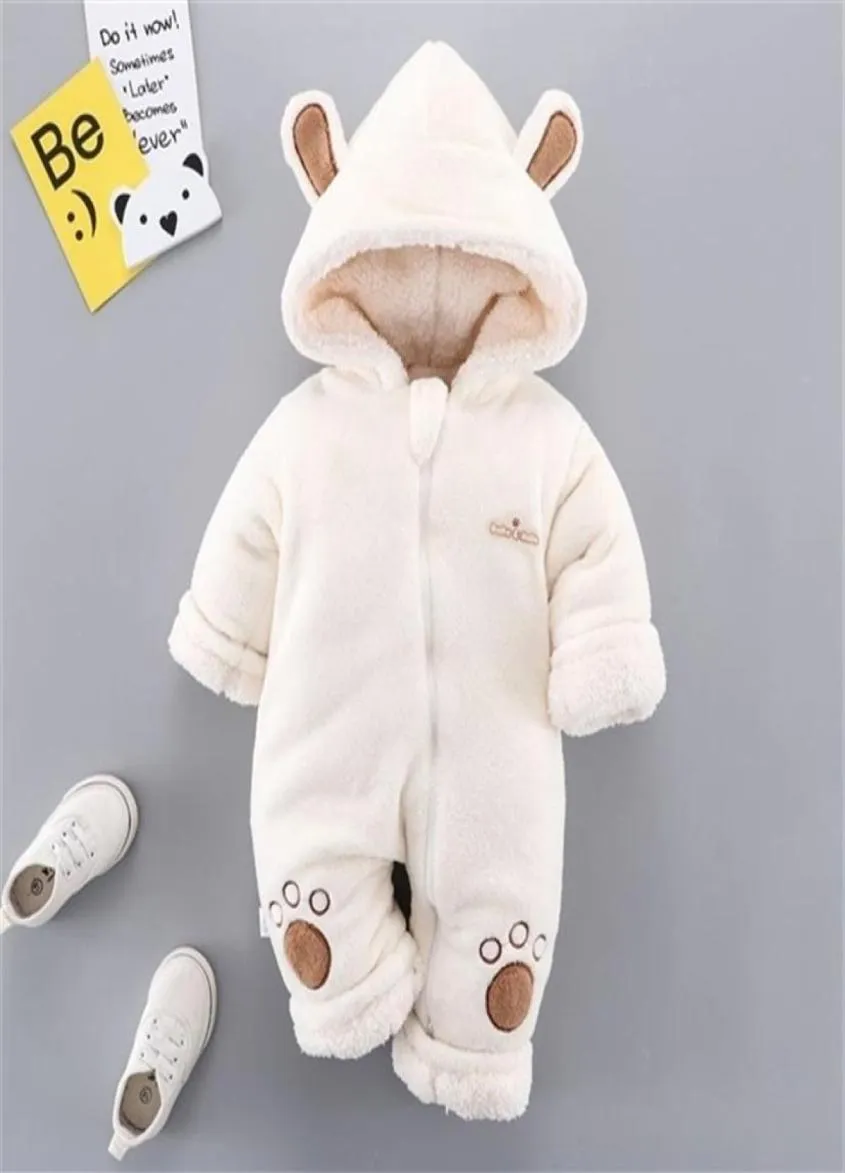 Wool Baby Romper Winter Baby Clothes Hooded Newborn Clothes Baby Girls Clothes For Boys Jumpsuit Unisex Overalls 0 3 9 24 Month X09754542