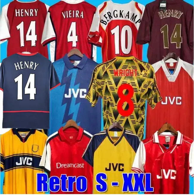 Retro 2002 SOCCER JERSEY HIGHBURY HOME FOOTBALL SHIRT PIRES HENRY 02 03 05 06 98 99 BERGKAMP 94 95 V. PERSIE VIEIRA MERSON ADAMS Persie 96 97 Galla 86 87 89 WRIGHT tops