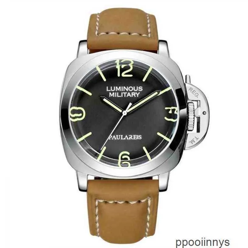 Montre Swiss Made Panerai Montres de sport PANERAISS Bracelet en cuir Dominateur Étanche Lumineux Grand Cadran Montres-bracelets étanches WN-TYYP