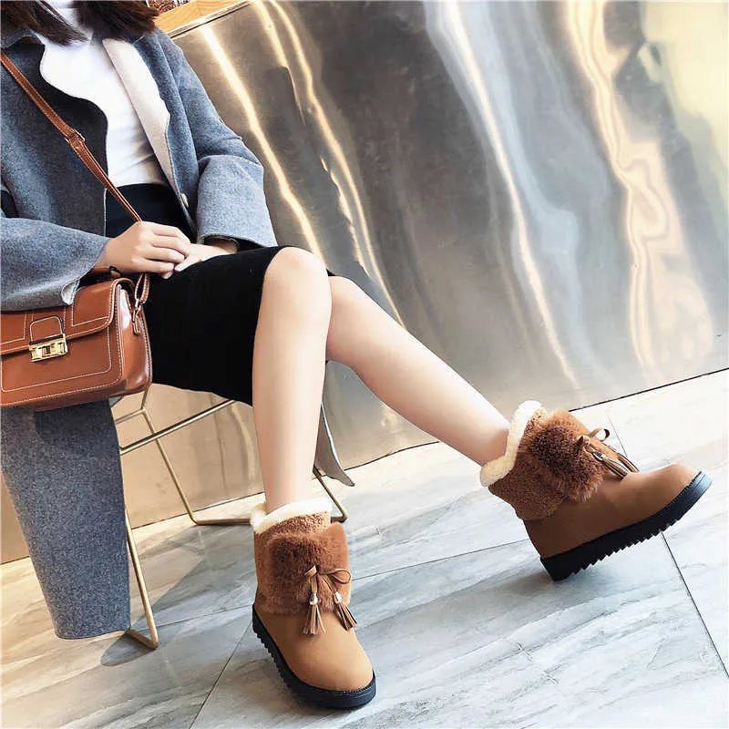 HBP Non-Brand Snow boots women new boots plus velvet thickened winter ankle boots warm cotton shoes manufacturers wholesale