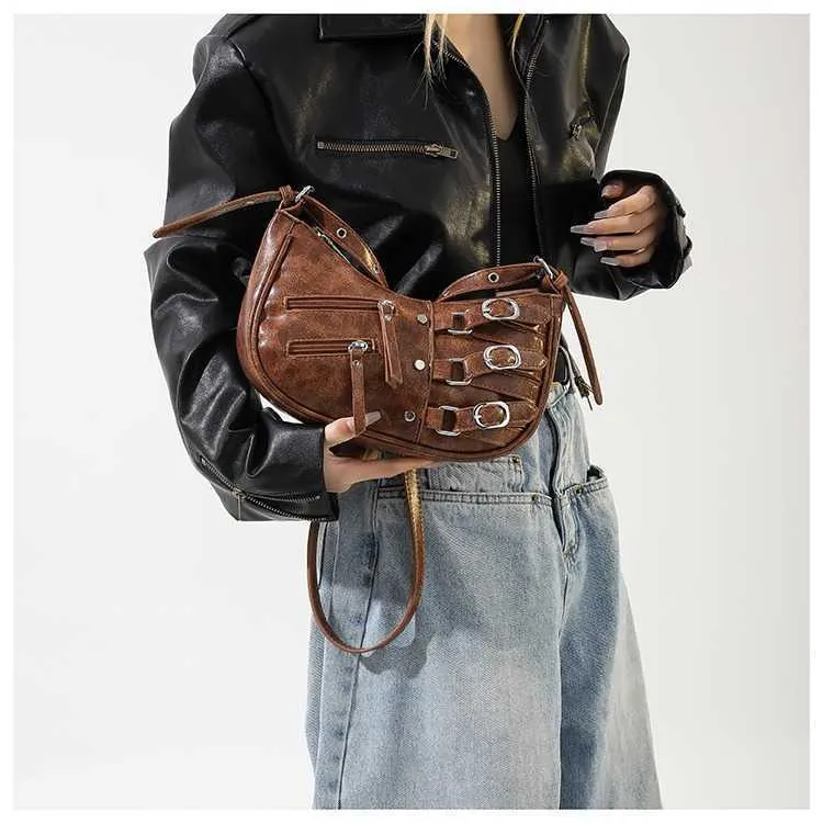 Fashion Motorcycle Small Bag Women Underarm Shoulder Bag Crossbody Bag 031824 1111111 From 35 44 DHgate