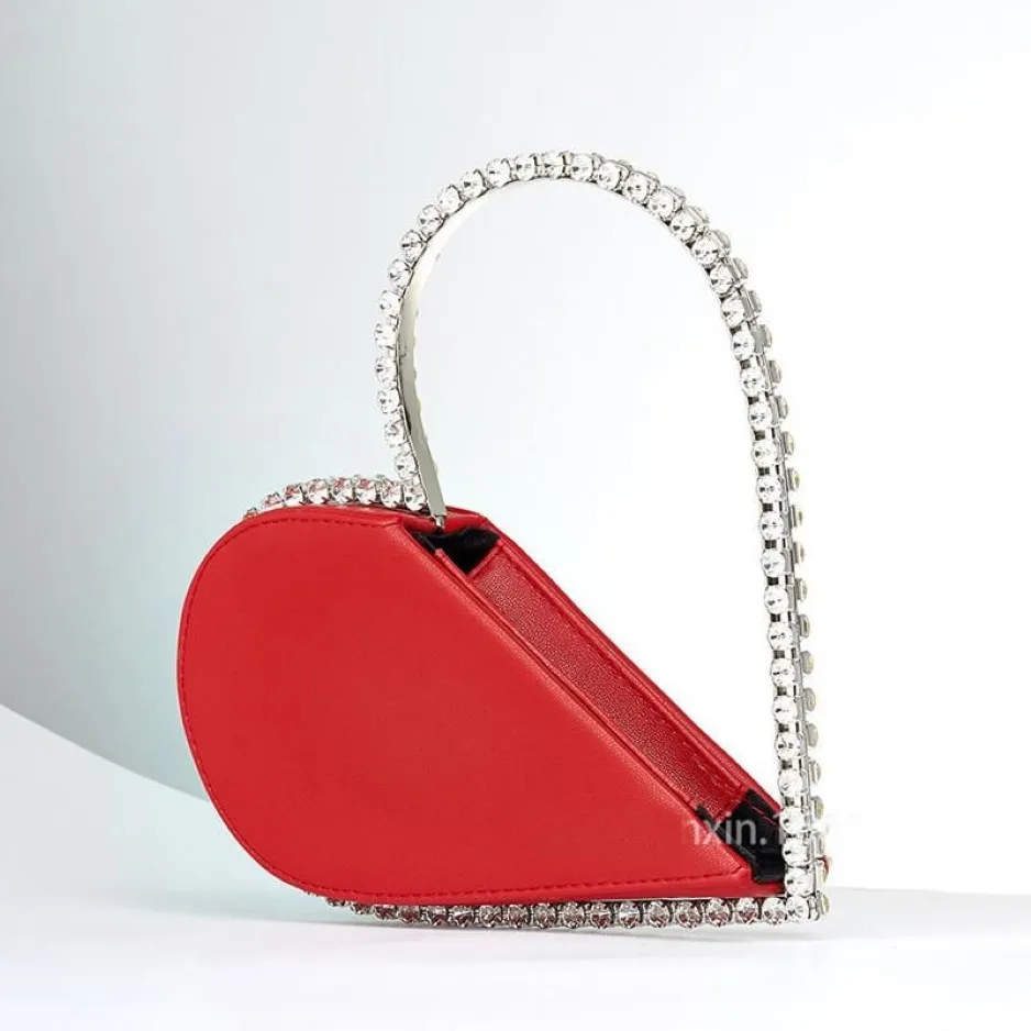 Evening Bags 2021 Bag For Women Fashion Diamond Heart Shape Designer Handbags Carteras Mujer De Hombro Y Bolsos Cc2226