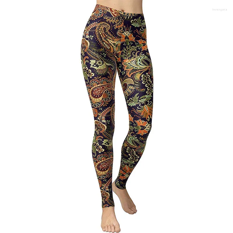 Leggings de mujer Fashing Running Pantalones casuales de cintura alta Estampado de leopardo Camuflaje Estiramiento Deportes Mujeres