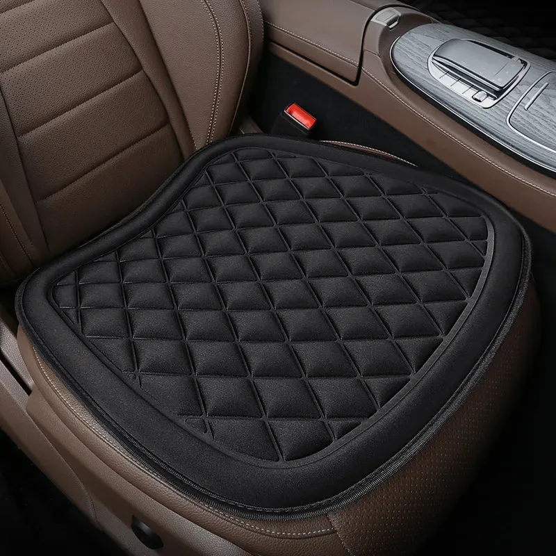 Autostoelkussen Bestuurderszitkussen met comfort Memory Foam Antisliprubber Voertuigen Bureaustoel Thuis Auto Pad Seat Cover 240318