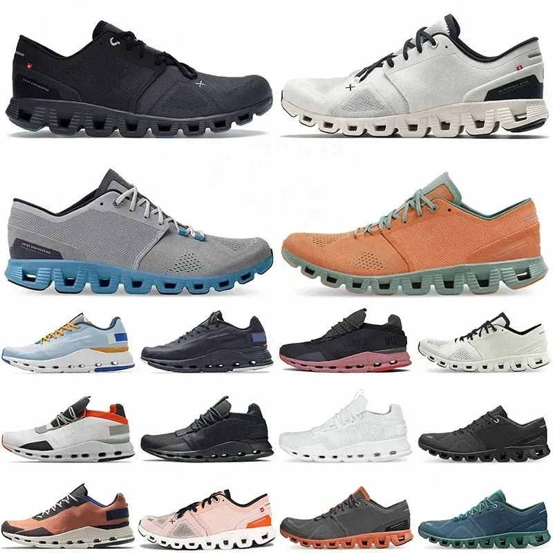 Running Outdoor Shoes For Sale Cloud x Mens Womens Designer Sneakers Swiss Engineering Black White Rust Red Breathable Sports Trainers Size 36-45