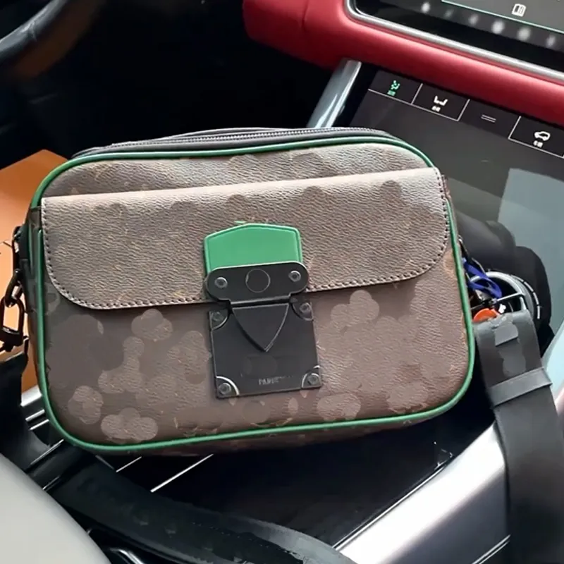TRIO Messenger Crossbody Bag Men na ramię designerska skórzana portfela sprzęgła Man Mens Sling Bag M45806
