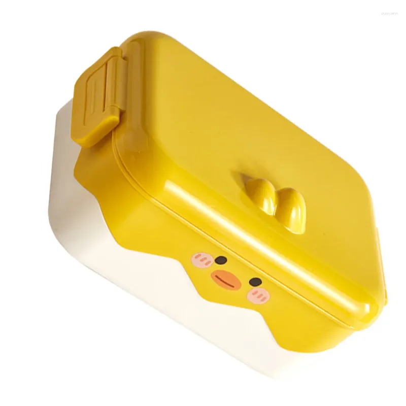 Vaisselle Bento thermique en acier inoxydable avec clips de verrouillage double face, boîte à déjeuner anti-fuite et anti-brûlure pour le travail/l'école/le bureau et les voyages