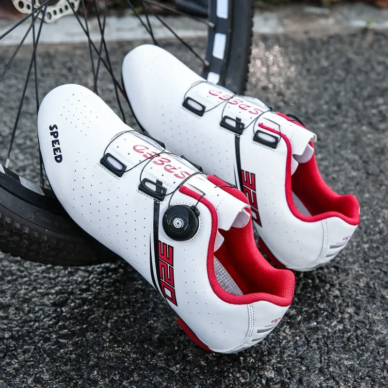 Сапоги MTB Cycling Shoes Men Sport Selflocking Road Bike Boots Speed Sneaker Racing Женщины велосипедные туфли плоские бутсы