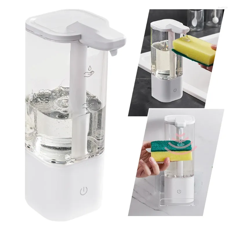 Distributeur automatique de savon liquide ML, alimenté par batterie/chargement USB, Induction infrarouge, accessoires de cuisine étanches