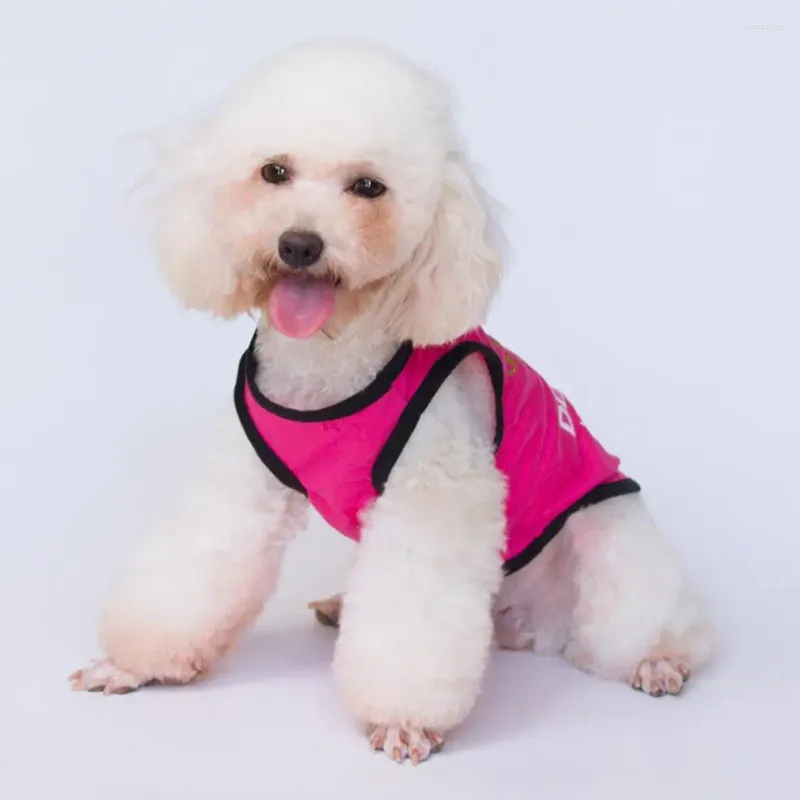 Dog Apparel Lovely Puppy Clothes Pullover No Pilling Casual Wear Pet Vest Sleeveless Cat T-shirt Good Elasticity