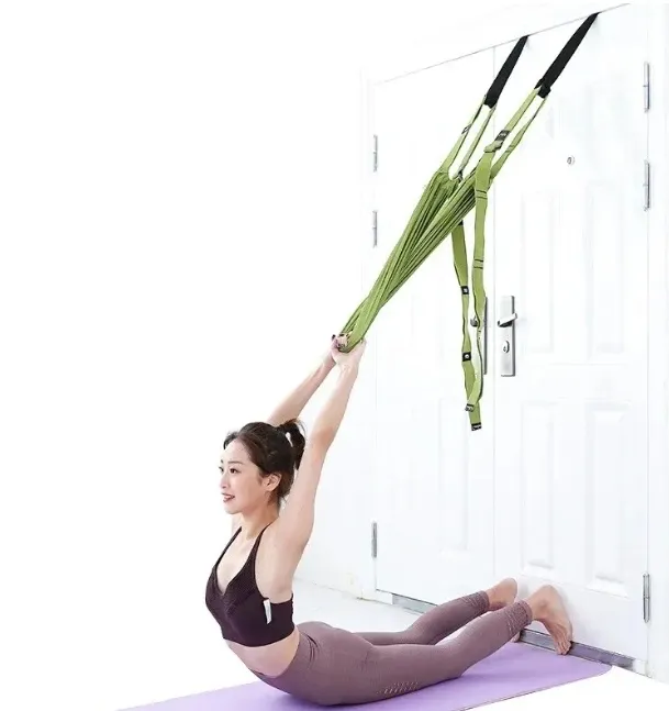 Sangle De Yoga En Nylon Réglable – Pour étirements, Fitness à La Maison Et Voyages