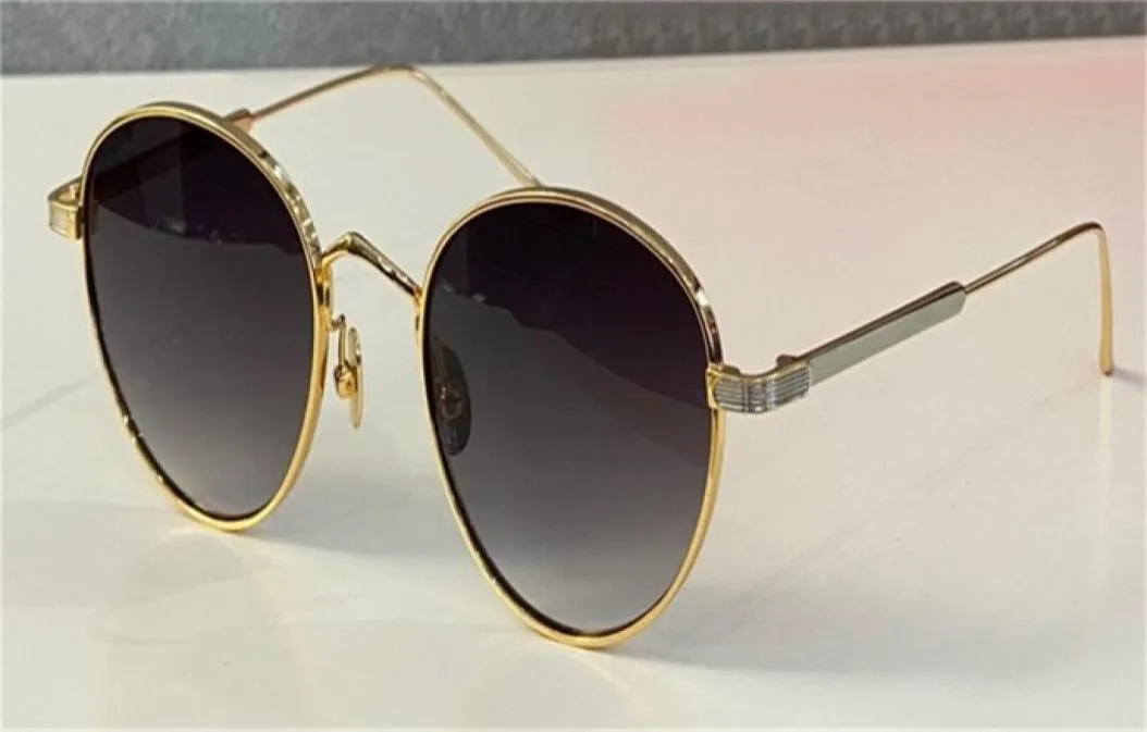 Nuovi occhiali da sole dal design alla moda 0009S retro rotondo k montatura in oro tendenza occhiali di protezione stile avantgarde di alta qualità con scatola1468123
