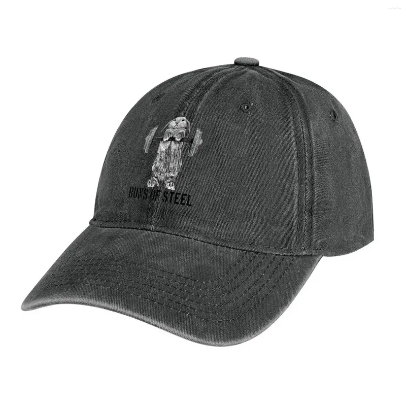 Berets Buns Of Steel (Light) Cowboy Hat Foam Party Black Beach Bag Women's Hats 2024 Men's