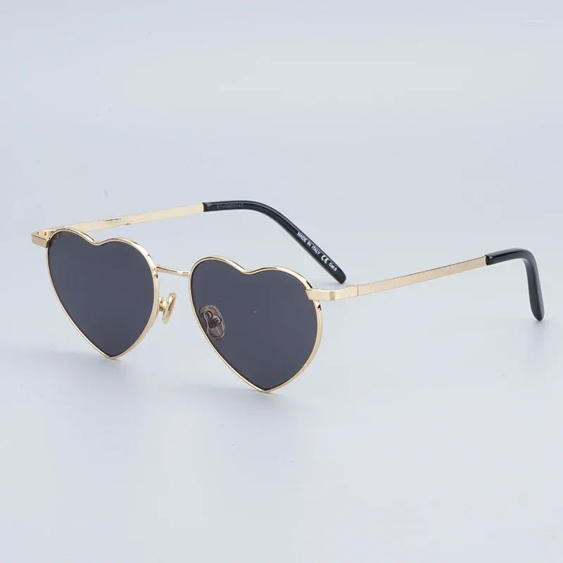 Zonnebril SL 301 Originele Love Heart Luxe Legering Gepersonaliseerde Top-Notch Solar Bril Heren Klassieke Retro Handgemaakte Brillen