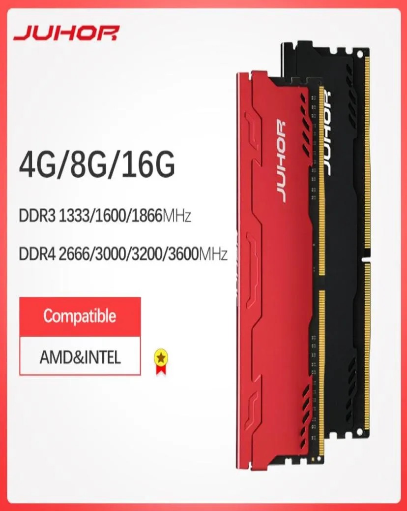 Память JUHOR Ram DDR3 8G 4G 1866 МГц 1600 МГц DDR4 16G 2666 3000 32000 МГц Настольные воспоминания Udimm 1333 dimm подставка для AMDintel Whole3853743