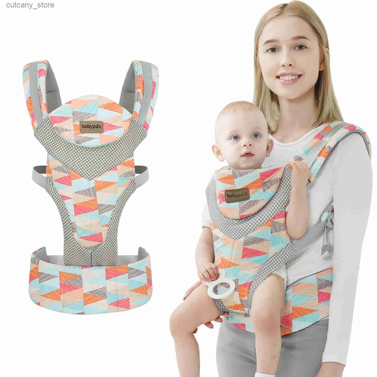 Transportadoras Slings Mochilas 3 em 1 Porta-bebês Recém-nascido Hip Seat Canguru Bolsa Infantil Frente e Costas Mochila 7 - 40 lbs 3 - 18 Meses Acessórios para Bebês L240318