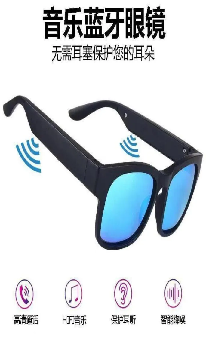 Cross Border 2021 Smart Bluetooth 50 Lunettes de soleil polarisées ouvertes directionnelles Lunettes de soleil Bluetooth pour hommes Whole8825142