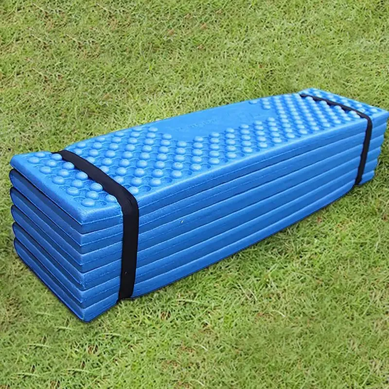 Tapis de Camping en plein air, matelas pliable, résistant à l'humidité, en mousse ultralégère, tapis de pique-nique, fente pour œufs, tapis de plage, tapis de couchage pour tente