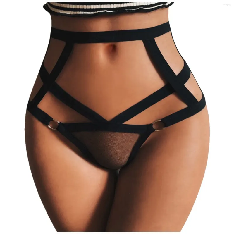 Damenhöschen, weibliche Unterwäsche, sexy Dessous, Damen-Spitze-Unterhose, offener Schritt, niedrige Taille, Lenceria