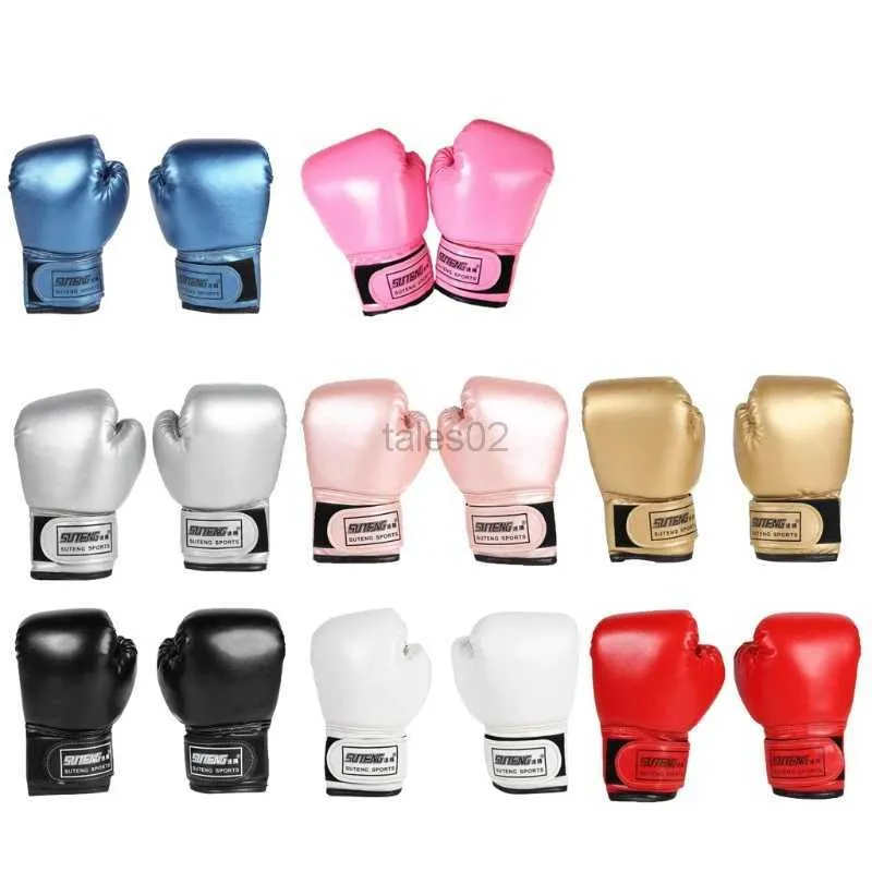 Equipaggiamento protettivo 3-10 anni Guanti da boxe per bambini per bambini Sacco da boxe per bambini Kickboxing Muay Thai Guanti MMA Training Sparring Guanti yq240318