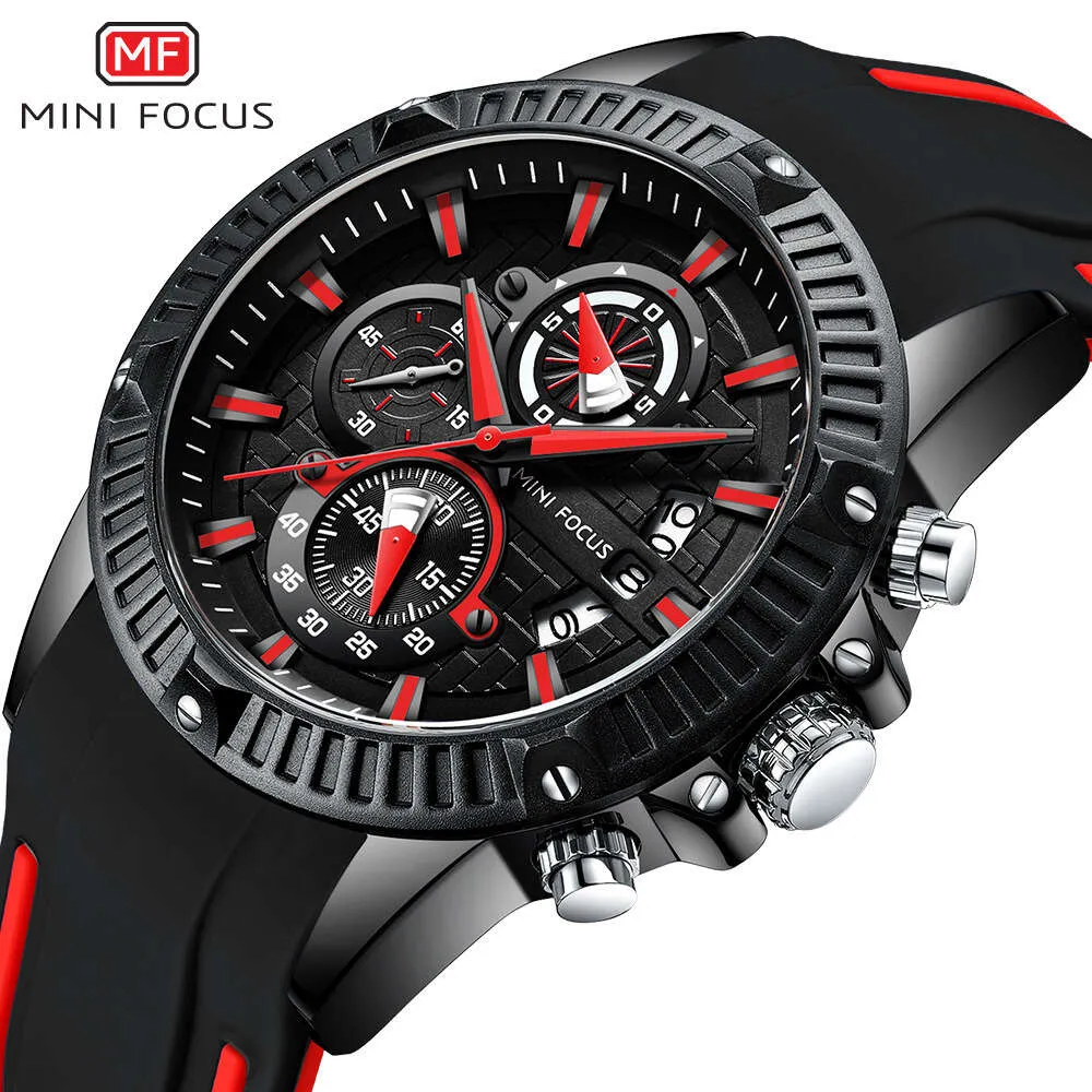 MINIFOCUS Multifunctional Men's Waterproof Quartz Sports Watch 0244G