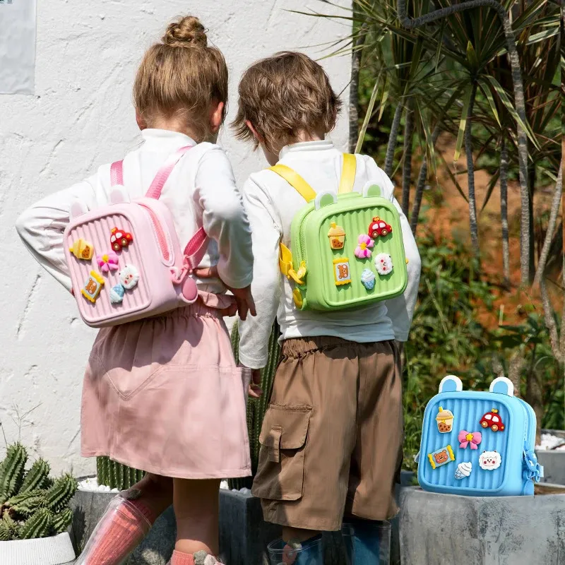 DIY Cartoon Waterproof Outdoor Handbag Kids Girls Mini Bags For Children Shoulder Bag EVA Material Waterproof For Girls Cartoon 240314