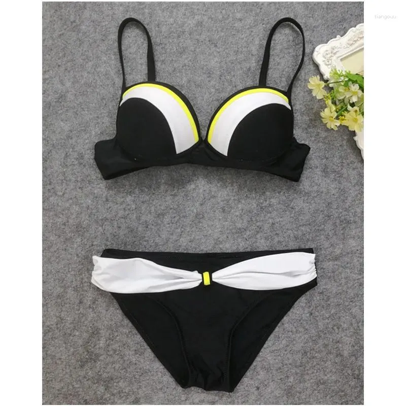 Women's Swimwear Befusy 2024 Sexy Splicing Bikinis Push Up Women Brazilian Bikini Set Pading Swimsuit Plus Size Female Bathing Suits