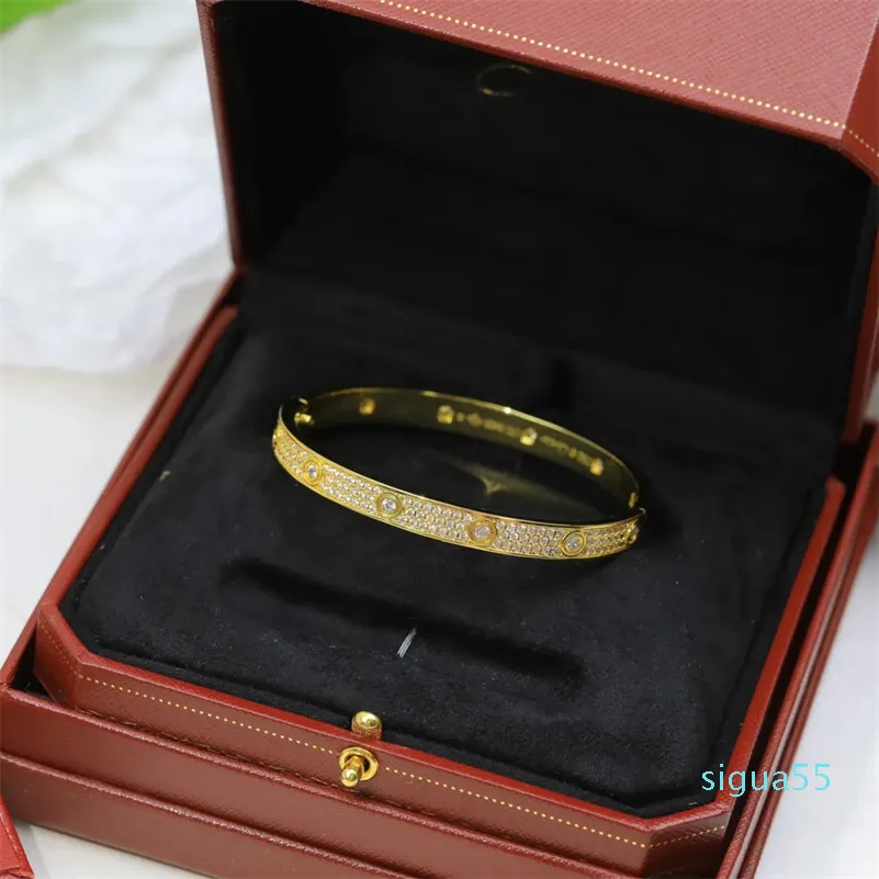 Bracelet de créateur bracelets de luxe designer pour femmes couleur unie design diamant cent bracelet corps dur bijoux cadeau de Noël