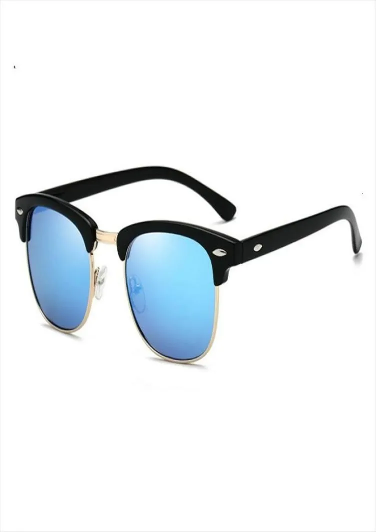 Polariserade solglasögon Män kvinnor RB3016 Design Half Frame Sun Glasses Semi Rimless Classic de Sol UV4006760367