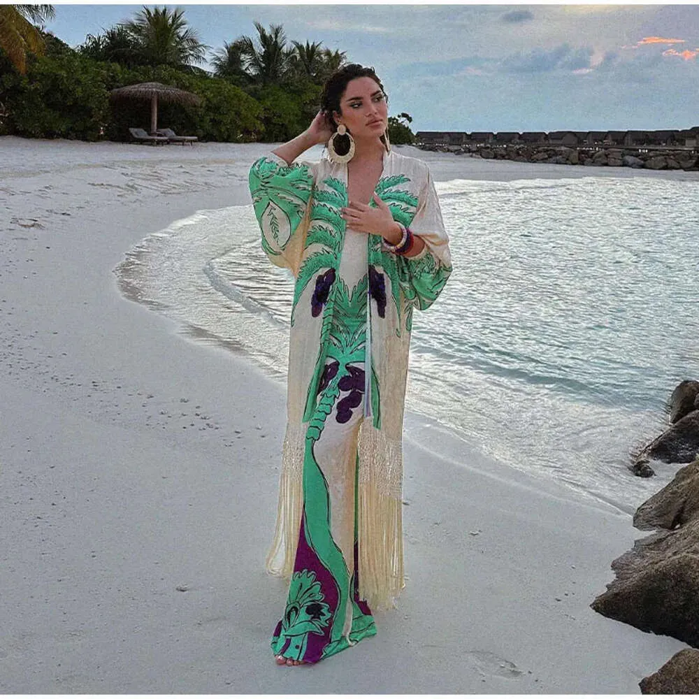 Printed Batwing Sleeve Maxi Dress with Lantern Sleeves and Lapel Neck for  Women Summer Beach Vacation from Dhgate Basic & Casual Dresses - price 23.29