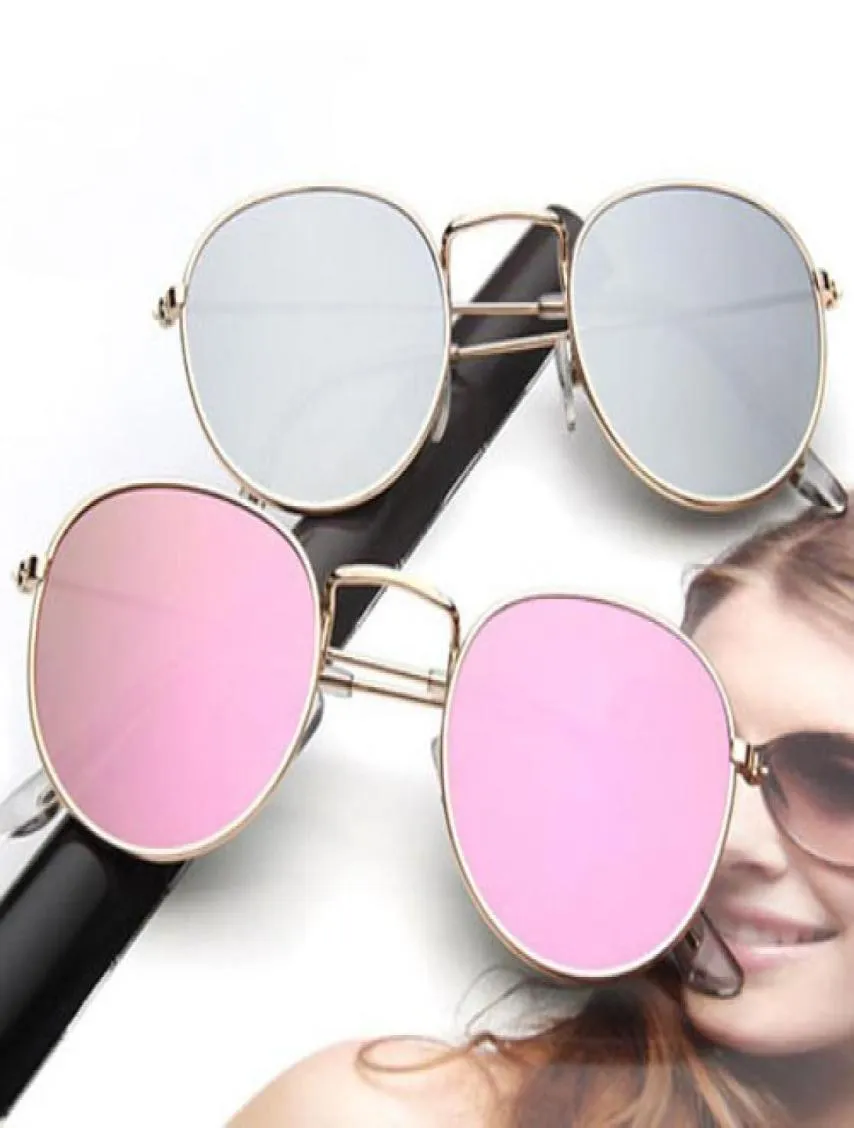 Klassische runde Sonnenbrille Männer Frauen Metallrahmen Modedesigner Sonnenbrille Spiegel Brillen Dame mit Etui9575352