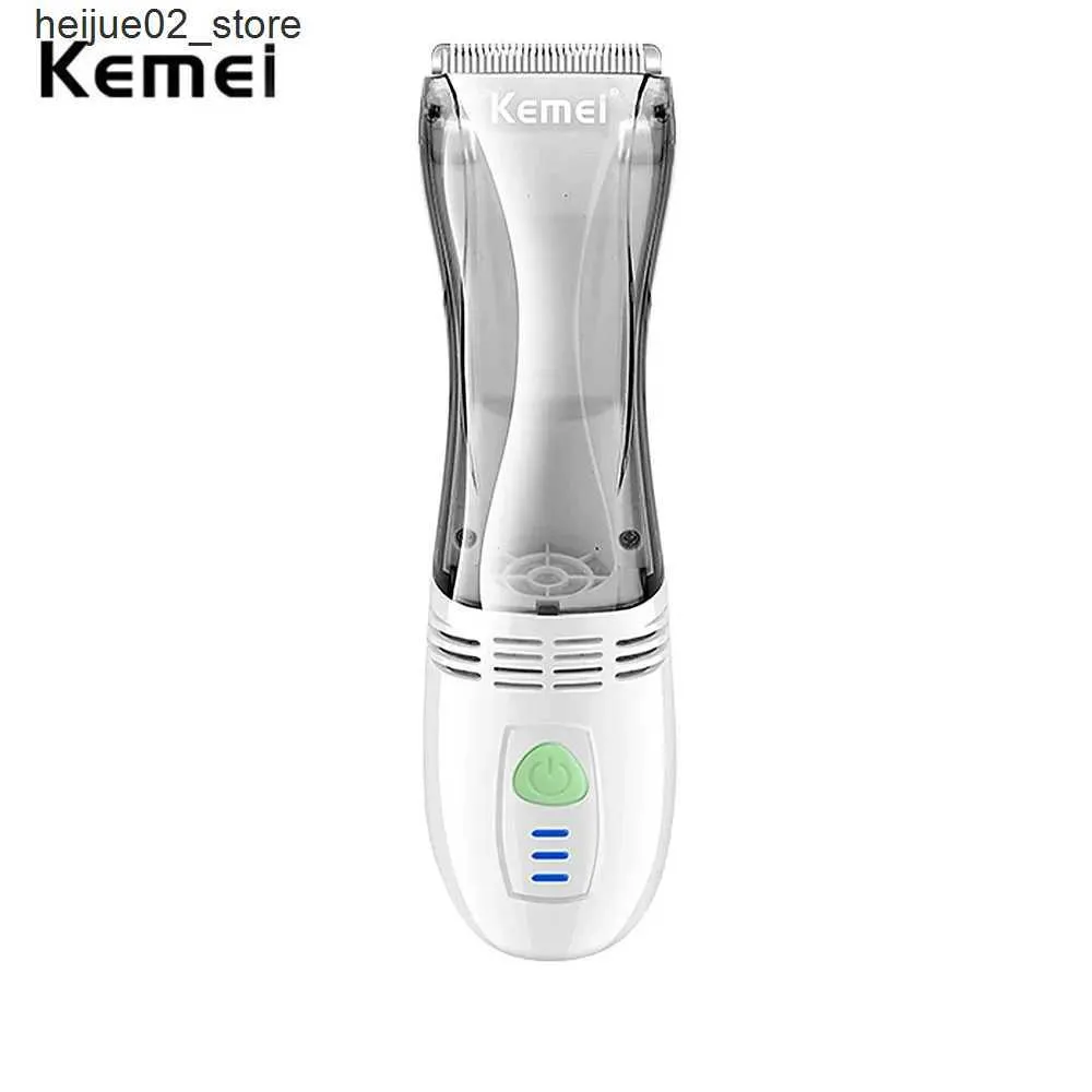 Rasoirs électriques Kemei KM-79 Kit de coupe de cheveux sous vide Sommeil muet Bébé Tondeuse à cheveux sans fil Rassemblez automatiquement les tondeuses à cheveux pour enfants à faible bruit Usage domestique Q240318