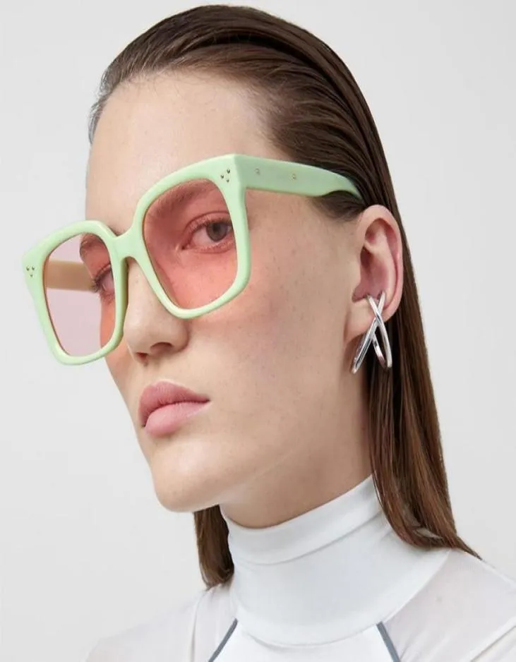 2020 neue Große Beige Quadrat Sonnenbrille Mode UV Vintage Shades Gläser Gradienten Brillen Rahmen Männer Frauen Brillen lunette3966354