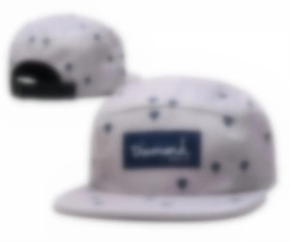 2023 Toppsäljande diamanter 5 Panel Camo Hip Hop Bone Bobby Snapback Camos Floral Fashion Baseball Caps Hats Män kvinnor Casquette X14