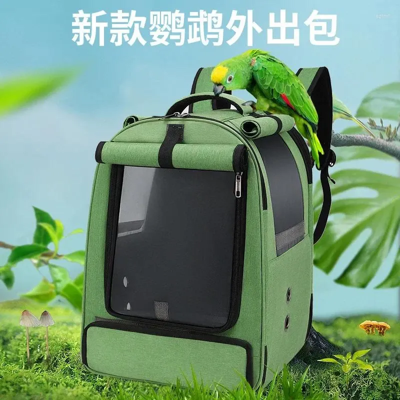 Cat Carriers Parrot Exclusive Outgoing Bag Xuanfeng Pet Shoulder Breathable Bird Walking Tiger Skin Peony Portable