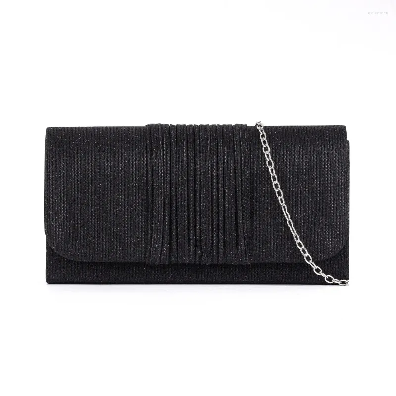 Shoulder Bags Fashion Color-changing Glitter Folds Fresh And Sweet Messenger Clutch Bag Women's