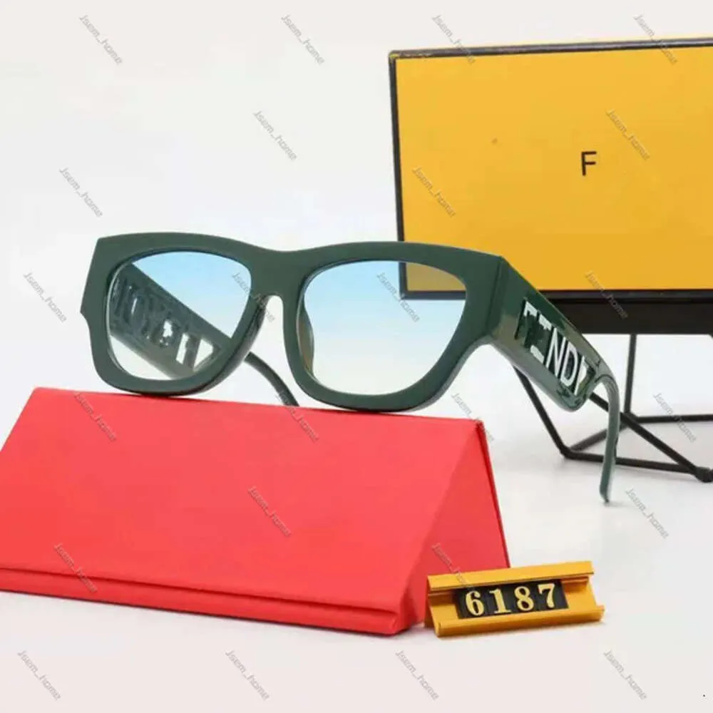 女性デザイナーサングラスのためのファッションフェンサングラスクラシック眼鏡ゴーグルアウトドアビーチf男のためのサングラス6カラーオプションフェンディンサングラス521