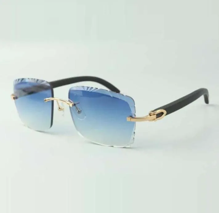 Direct s zonnebril met snijdende lens van hoge kwaliteit 3524020 zwarte houten brilveren maat 5818353398794