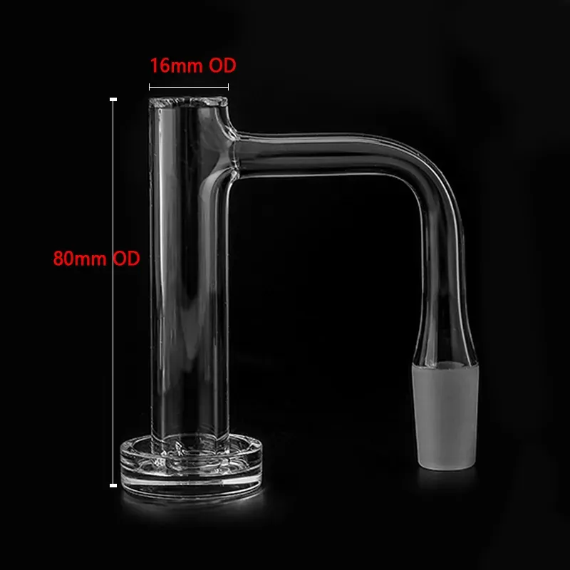 A/B suit Full Weld Beveled Edge Smoking 4mm bottom 16mm/20mm OD Contral Tower Terp Slurper Quartz Banger With Quartz Pillar/Glass Cap for Dab Rigs Water Pipes