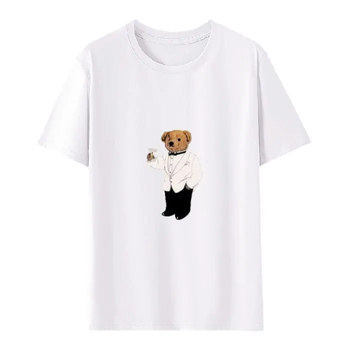 2024 nouveau POLO imprimé animal, chemise de créateur à manches courtes grande taille, T-shirt à manches courtes 100% coton en été