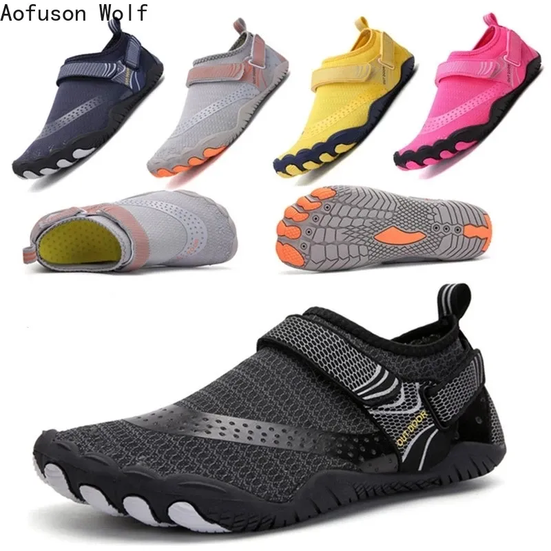 Boots Water Shoes Men Women Beach Aqua Shoes Quick Dry Children Barefoot Upstream Hiking Parentchild Wading Sneakers Swimming Shoes