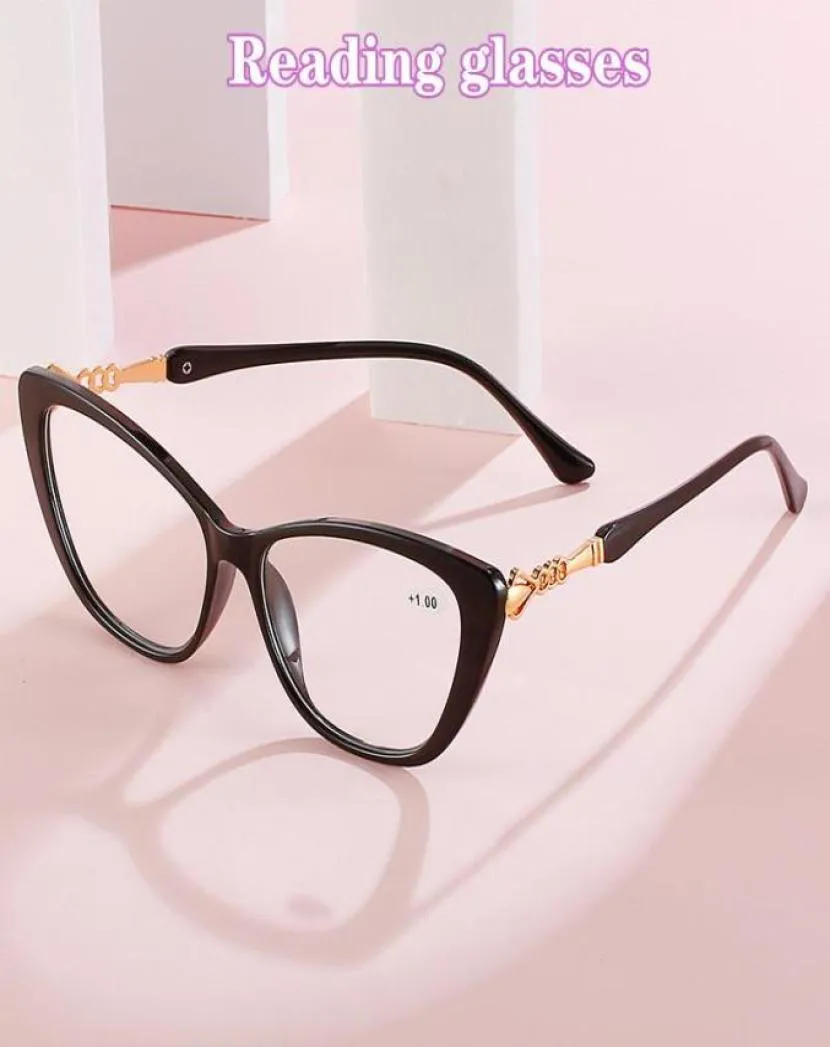 Sunglasses Cat Eye Reading Glasses Women Elegant Pearl Legs Prescription Hyperopia Eyewear 1 15 2 25 3 35 41247617